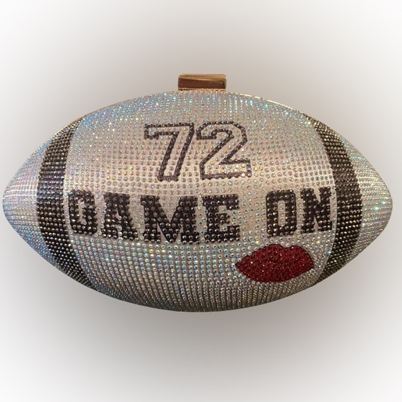 Aldo Handbags - Aldo Bedazzled Football Purse